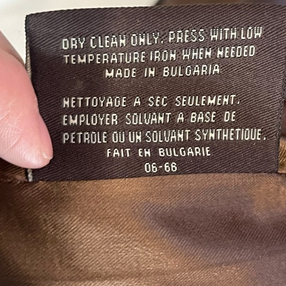 Marc New York Virgin Wool Textured/Patch Long PeaCoat Size 12 RARE - Picture 15 of 16